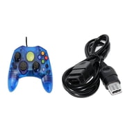 Blue Xbox Original Controller Bundle Controller And Extension Cable By Mars Devices