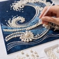 thumbnail image 5 of Gardjoe DIY 3D Pearl Painting Kit with Wooden Frame - Upgraded Diamond Art Kits for Adults, Ready to Hang Gem Painting, Relaxing Paint by Numbers, Creative Mosaic Craft, 5 of 6