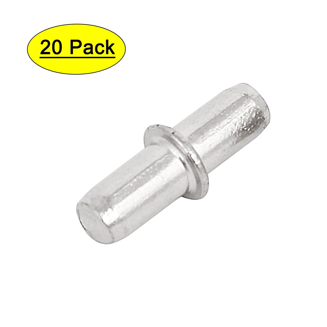 Wardrobe Shelf Support Pins Studs Pegs Silver Tone 5mmx19mm