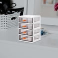 thumbnail image 4 of CRAFTHROU Small Plastic Drawer Storage Drawer Organizer Dustproof for Home Use 1Set, 4 of 6