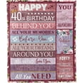thumbnail image 1 of LHSHID 40th Birthday Blanket Best Gifts for Women 40x50in, 1 of 7