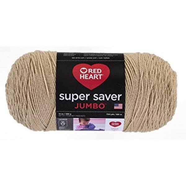 Red Heart Super Saver Jumbo Yarn, Buff