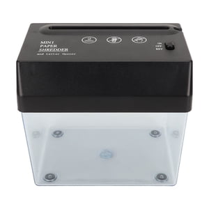 Déchiqueteuse de papier, ouverture de l'enveloppe de déchiqueteuses de papier électrique polyvalente USB Alimentation électrique ABS Avec le panier de papier de déchets pour bureau