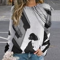 thumbnail image 2 of Sketch Womens Casual Crewneck Sweatshirt Long Sleeve Tops Cute Pullover Loose Fit, 2 of 7