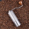 thumbnail image 3 of MesaSe 1 Pce Moulin à Café Manuel Argenté - Moulin à Main à Meule Conique en Acier Inoxydable avec Réglages Numériques Réglables pour Accessoires de Cuisine à Café - Outil Moulin à Grains avec Contro Précis, 3 of 4