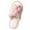 Pink, variant on Xfvqtps Large Size Fuzzy Slippers for Womens Open Toe Grid Pattern Slip on Solid Color Fluffy Plush Thick Bottom Non Slip Cozy Indoor Outdoor House Warm Winter Fluffy Slippers Green
