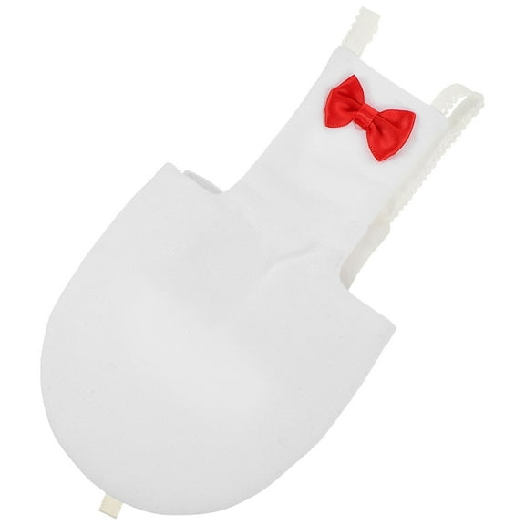LOLIPPYY Soft Material White Parrot Diaper Flight Suit - Breathable and Comfortable for Pet Birds
