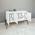 thumbnail image 4 of Manhattan Comfort Gales 48.50 Sideboard with Solid Wood Legs in Matte White, 4 of 20