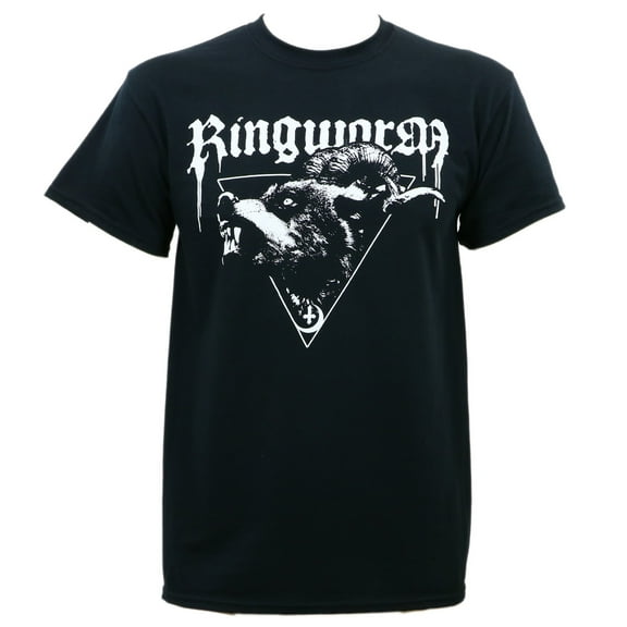 Ringworm Men's Wolf T-Shirt Black L