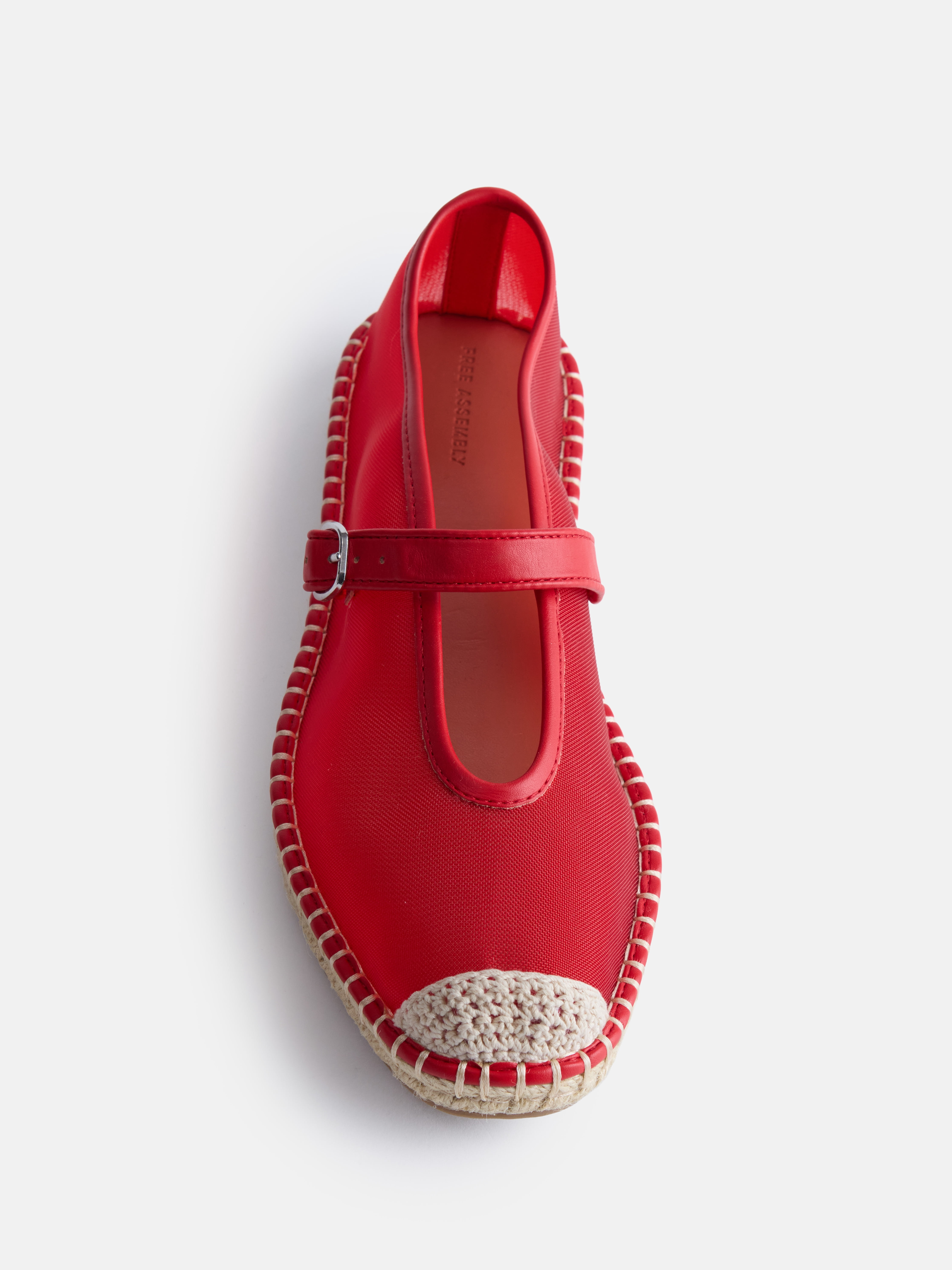 Free Assembly Women's Mesh Mary Jane Espadrilles