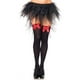 thumbnail image 1 of Qarigey 1 par de medias largas por encima de la rodilla para mujer, calcetines con lazo sexys a la moda, medias decorativas para Cosplay, Disfraces de disfraces Negro Rojo Tipo 1, 1 of 6