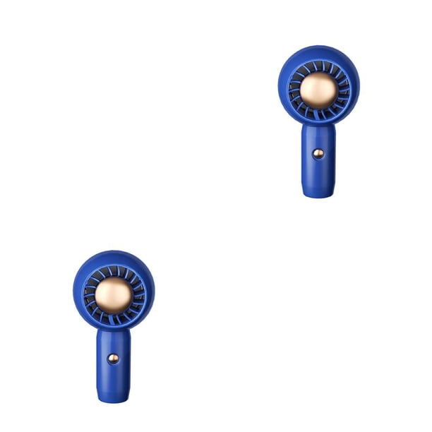 Billuyoard Ventilador de mano Recargable Ventiladores de aire portátiles ajustables Sin escobillas Cool Azul 2piezas Billuyoard CBP211543