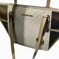 thumbnail image 3 of Michael Kors Women's Charlotte Large Signature Logo and Metallic Top-Zip Tote Bag 35F4GCFT3V-Plgold, 3 of 10