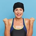 thumbnail image 4 of REOFLYUP Adult Swim Cap Black Waterproof 2Pcs 9.6X9.6X0.04In, 4 of 8