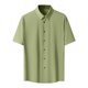 thumbnail image 1 of Playera Elvqul para Hombre Verde Casual Manga Corta Liso Solapa Botones, 1 of 4