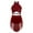 Burgundy, variant on Girls Shiny Rhinestone Latin Jazz Dance Dress Salsa Cha-Cha Rumba Dance Leotard Costume Blue 12