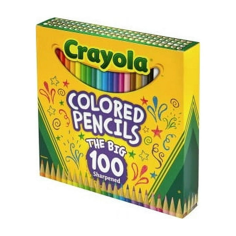 100 Count Crayola Colored Pencils, School Supplies, With Colors of the  World