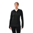 thumbnail image 4 of Merino.tech Merino Wool Hoodie Women - Slim Fit 100% Merino Wool Base Layer Women Half Zip Thermal Long Sleeve Shirt & Socks, 4 of 7