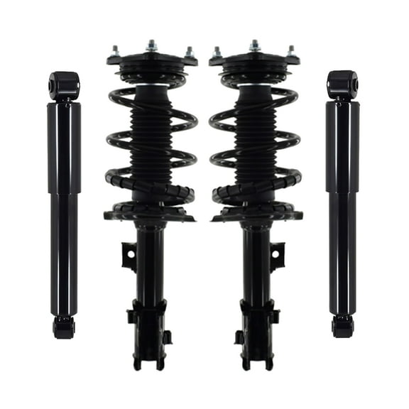 Set 4 Front Quick Complete Strut-Coil Spring-Rear Shock For 2014-2018 KIA Forte Monotube Performance Upgrade