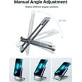 thumbnail image 4 of Cell Phone Stand, [2-Pack] Foldable Aluminum Adjustable Phone Holder for Desk Portable Travel Holder Office Desk Accessories Compatible for iPhone 14 13 12 11 Pro Max X Xr Samsung S22 S21 Grey, 4 of 7