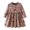 C-12149Brown, variant on TEDOYE Kids Casual Long Sleeve Round Neck Dress For Girls Toddler Stylish Dress For Everyday Wear And Lovely Wear, 18-24 Months