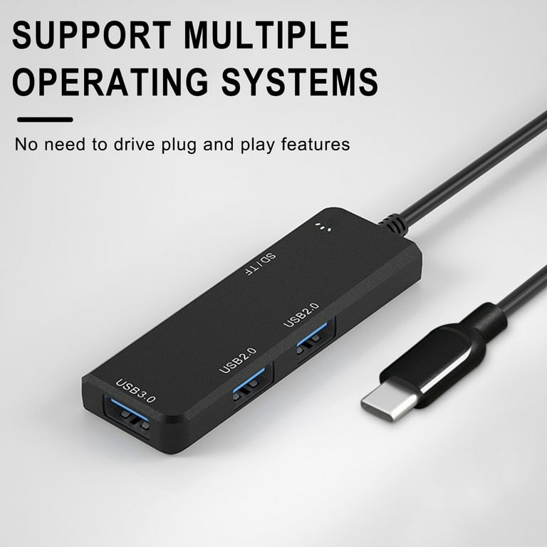 usb hub ，4-Port USB 3.0 Ultra Slim Data Hub, For Surface Pro, For XPS, For  Notebook PC, For USB Flash Drives, For Mobile HDD, And More 