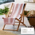 thumbnail image 5 of 100% Cotton Cabana Stripe 4 Pack Beach & Pool Towels (4 Pack- 30" x 60", Dusty Rose / White), 5 of 6