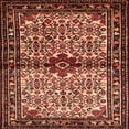 thumbnail image 1 of Ahgly Company Machine Washable Indoor Square Traditional Saffron Red Area Rugs, 3' Square, 1 of 7