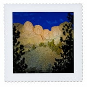 3dRose South Dakota, Mount Rushmore National Memorial - US42 BJA0002 - Jaynes Gallery - Quilt Square, 14 by 14-inch