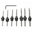 thumbnail image 1 of 22 Pcs Countersink Drill Bits avec Ensemble de Clés Profondeur Réglable Colliers d'Arrêt Menuiserie, 1 of 7