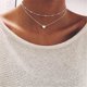 thumbnail image 2 of Collar de gargantilla de corazón pequeño para mujer, cadena de Color plateado, collar de amor pequeño, colgante en el cuello, Gargantilla Bohemia, joyería, 2 of 4