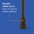 thumbnail image 5 of Medline Bariatric Offset Walking Cane for Seniors & Adults, Adjustable Height 29" - 38", 500 lb Capacity, Injury & Post-Surgery Mobility Aid, Black, 5 of 7