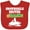 Red, variant on Inktastic Snowmobile Driver in Training Boys Baby Bib