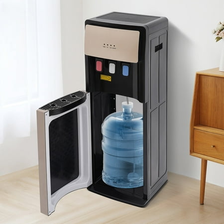 YIYIBYUS Bottom Loading Water Cooler Dispenser Hot & Cold Standing Water Dispenser for Offices Apartments, Hotels