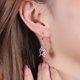 thumbnail image 4 of -Pendientes de Cristal para Mujer Pendientes de Temperamento Largo, 4 of 6