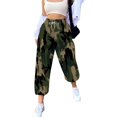 thumbnail image 4 of Womens Pants plus Size Business Casual Pants for Women 2x Women Long Solid Color Print Adjustable Elastic Drawstring Toe Adult Female Clothes AG Size S, 4 of 6