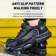 Steel Toe Shoes Sneakers For Men Indestructible work Shoes Puncture Proof Lightweight Comfortable Industrial Slip On Safety Shoes