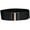 Black, variant on Womens 3" Wide Belt Elastic Stretch Cinch Waistband Lady Cummerband