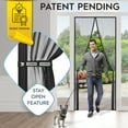 thumbnail image 3 of AUGO Magnetic Screen Door - Self Sealing, Heavy Duty, Hands Free Mesh Partition Keeps Bugs Out - Pet and Kid Friendly - Patent Pending Keep Open Feature - 38 Inch x 83 Inch, 3 of 6