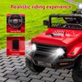 thumbnail image 5 of 12V Kids Ride on Jeep Car Electric 2 Seats Off-Road Truck SUV Vehicle with Remote LED Lights Red, 5 of 9