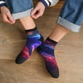 thumbnail image 3 of Pofeuu Cosmic Cat Psychedelic Journey Print 30cm Socks, Adult Running Hiking Socks for Youth and Adult, 3 of 7