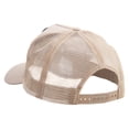 thumbnail image 3 of Skull and Choppers Patched New Big Size Trucker Mesh Cap - Khaki XL-3XL, 3 of 5