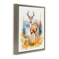 thumbnail image 4 of Stupell Industries Wild Deer in Forest Animals Painting Brown Floater Framed Canvas Art Print Wall Art, 25 x 25, 4 of 10