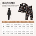thumbnail image 3 of KLL Space Rocket Print Women's Long Sleeve Pajamas with Pants Sleepwear Loungewear 2 Set-XX-Large, 3 of 7