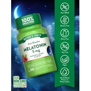 Melatonin 5 mg | 90 Fast Dissolve Tablets | Nighttime Sleep Aid | Berry Flavor | by Nature's Truth