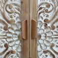 thumbnail image 6 of Parisloft Farmhouse Wood Storage Cabinet with Carved Doors and Movable Shelf, 34.5"H, 6 of 12