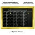 thumbnail image 5 of Excello Global Products Gold Magnetic Wall Chalkboard Calendar: Includes Chalk and Magnetic Eraser 20"x30" Hanging Chalk Sign for Kitchen Wall Decor and Restaurant Event Board - EGP-HD-0372-OS, 5 of 5