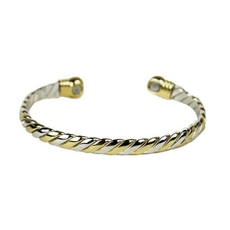 Two-Tone Cuff Magnetic Bracelet