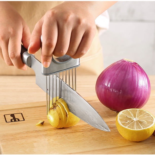 Fiudx Cortador de Verduras de Acero Inoxidable, Ayuda de Corte de Precisión, Mango de Agarre Estable, Herramienta de Cocina Multiusos, Diseño Fácil de Limpiar, El Favorito Del Chef, Tamaño 14 X 9,5 C