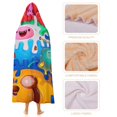 thumbnail image 4 of Adventure Time Wearable Blanket Cloak Arctic Velvet Hooded Blanket Soft Fuzzy Hoodie Blanket Cape for Adults Kids 60"x80", 4 of 8